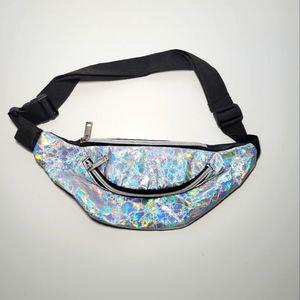 Silver Iridescent Fanny Pack Bum Bag